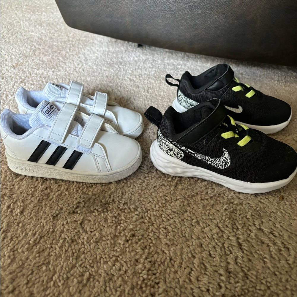 Toddler sneaker bundle (adidas & nike)